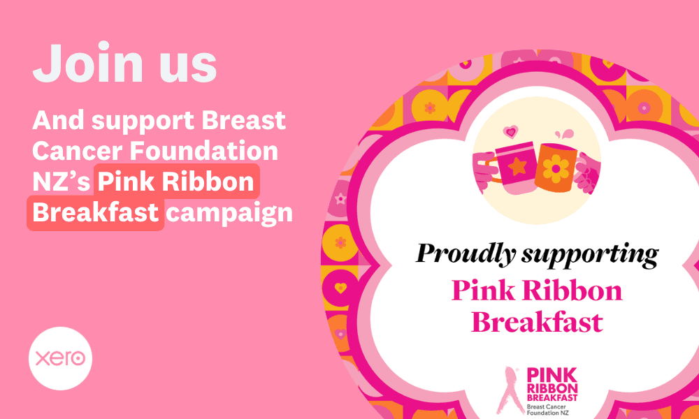 Join us: Xero increases matched giving in support of Breast Cancer Foundation NZ